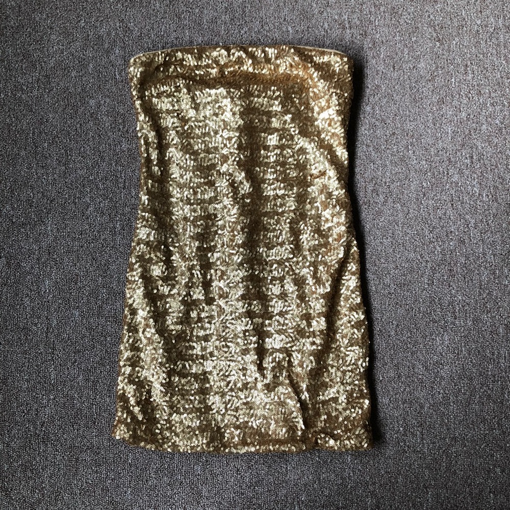 Forever 21 Gold Sequin Dress